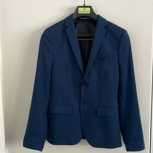 H&M lens blue skinny suit. Jacket and pants
